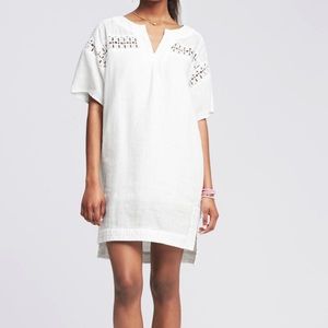 Banana Republic White Linen Dress